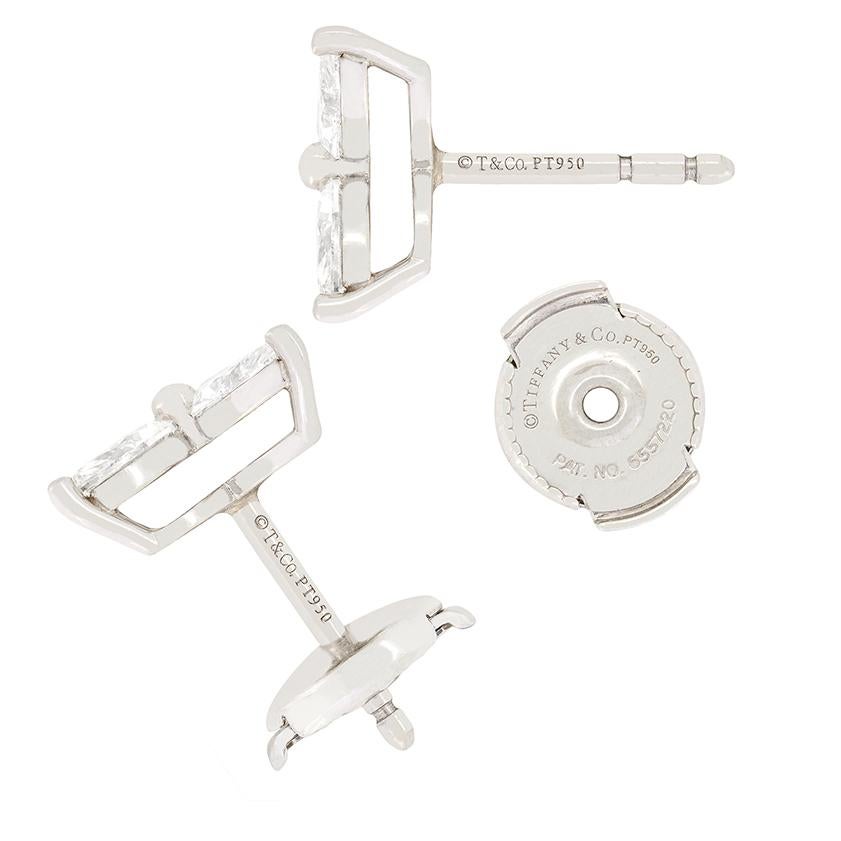Modern Tiffany & Co. 1.62ct Diamond ‘Victoria’ Earrings For Sale
