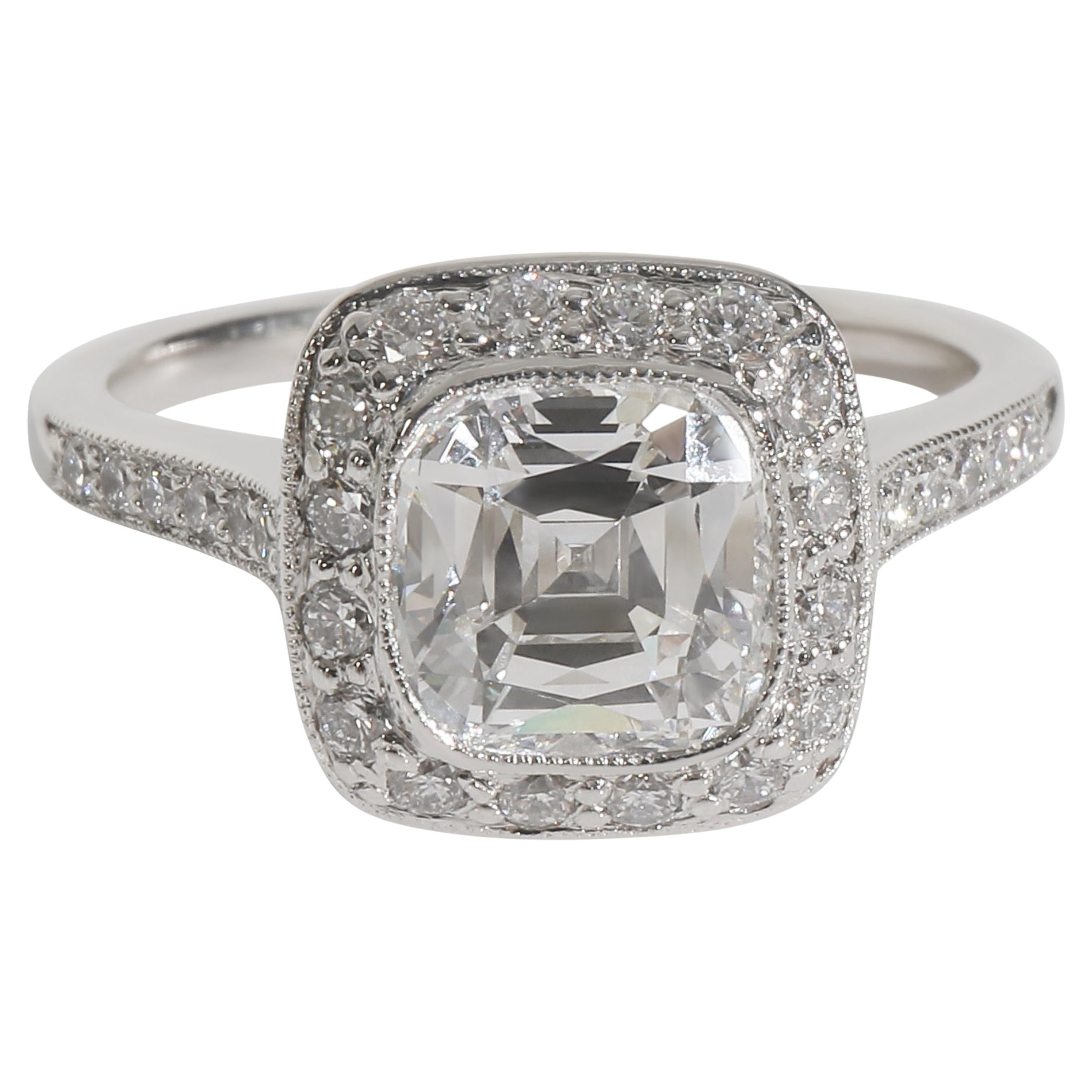 Tiffany
Co. 1.63 ct Cushion Diamond Legacy Engagement Ring