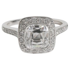Tiffany 
Co. 1.63 ct Cushion Diamond Legacy Engagement Ring