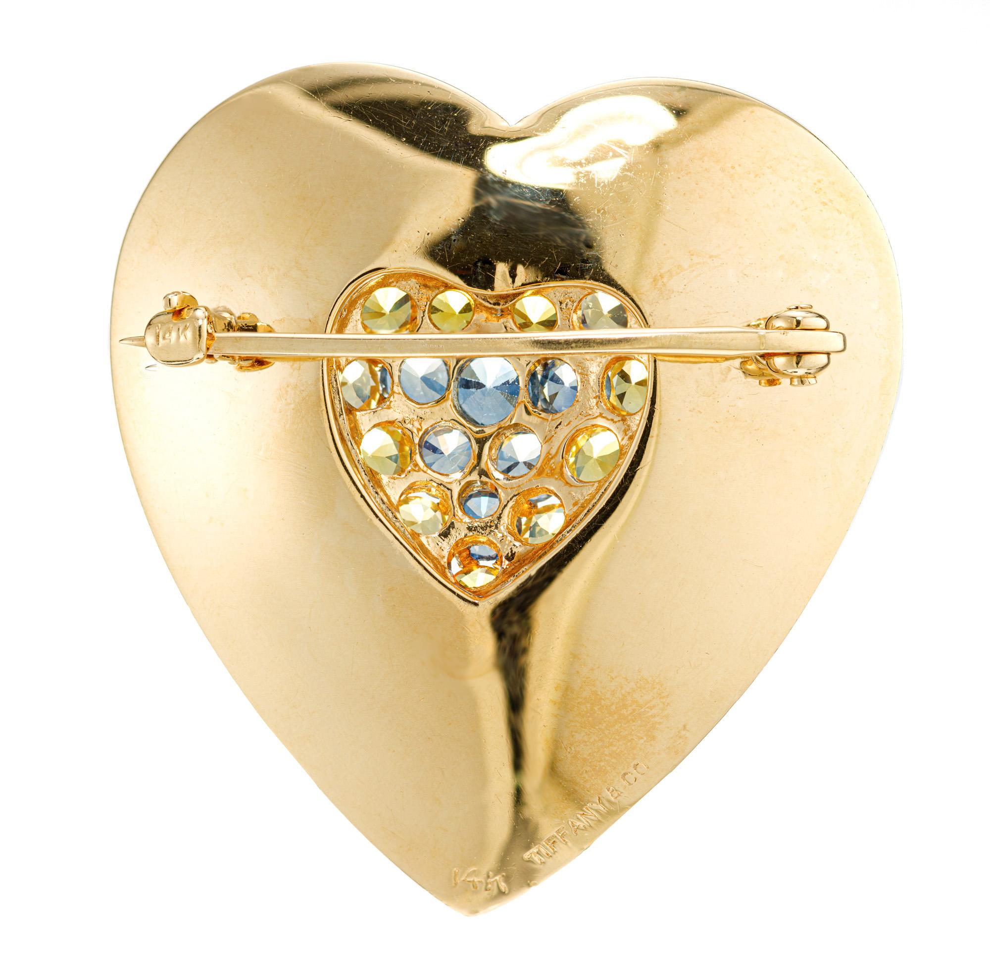 gold heart pin