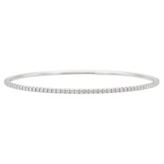 Tiffany & Co. Bracelet jonc en or blanc 18 carats et diamants de 1,65 carat