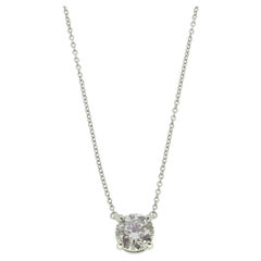 Tiffany & Co. 1.65 Carat Diamond Solitaire Necklace