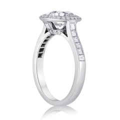 Tiffany & Co. 1.67 Carat F VVS2 Diamond Platinum Ring