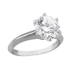 Tiffany & Co. 1.67 Carat Platinum Diamond Ring