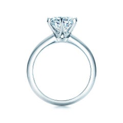 Tiffany & Co. 1.58 Carat Round Brilliant Cut Diamond Solitaire Engagement Ring