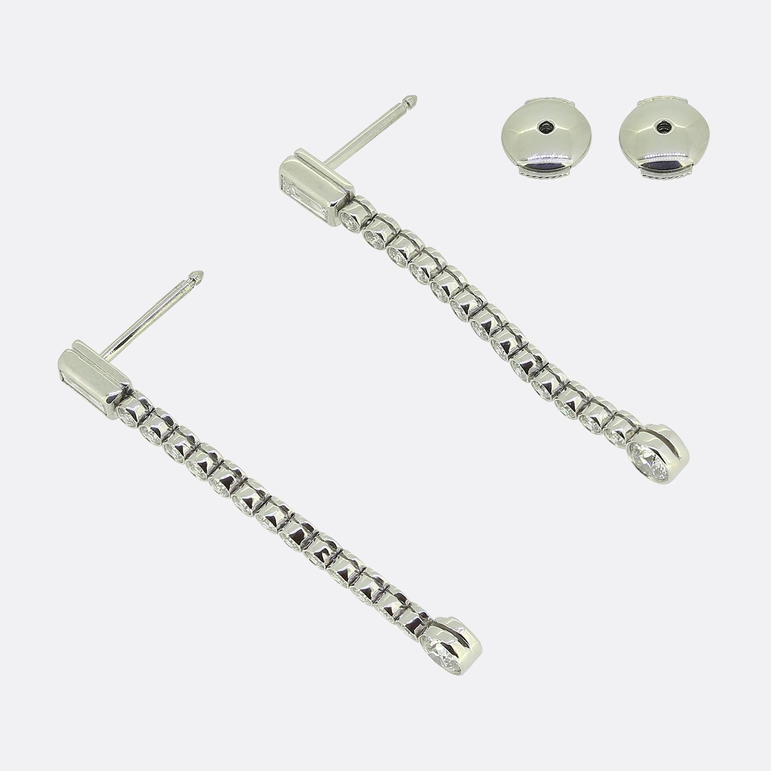 Tiffany & Co. 1.68ct Diamond Drop Earrings Jazz Excellent état - En vente à London, GB