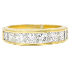 Tiffany & Co. 1.69 CTW Diamond 18 Karat Gold Channel Band Ring