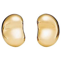 Tiffany & Co. 16K Yellow Gold Bean Earrings - Iconic Retro