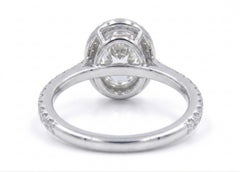 Tiffany & Co. 1.73 ct. Platinum Oval Diamond Solitaire Engagement Ring