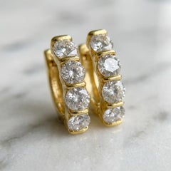 Tiffany & Co. 1.70 Ct. 18K Yellow Gold Diamond Earrings