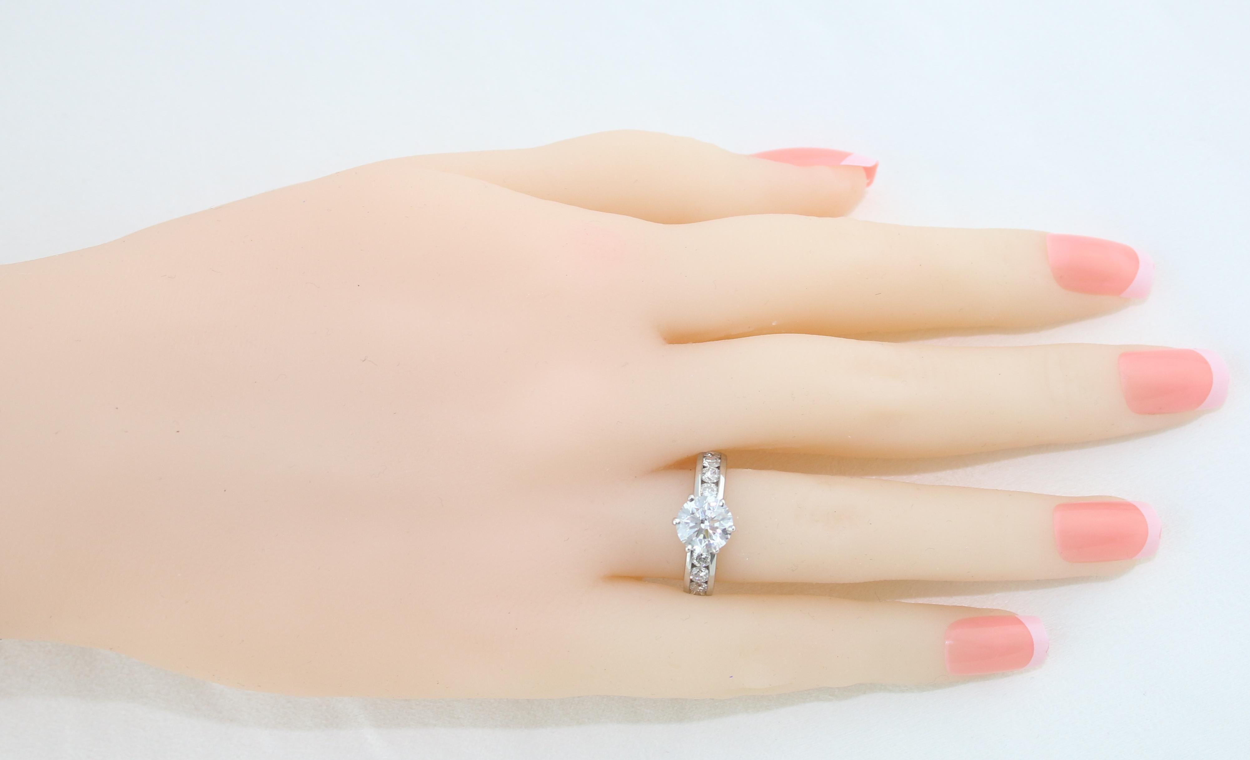 Tiffany & Co. 1.71 Carat F IF Diamond Platinum Ring For Sale 2