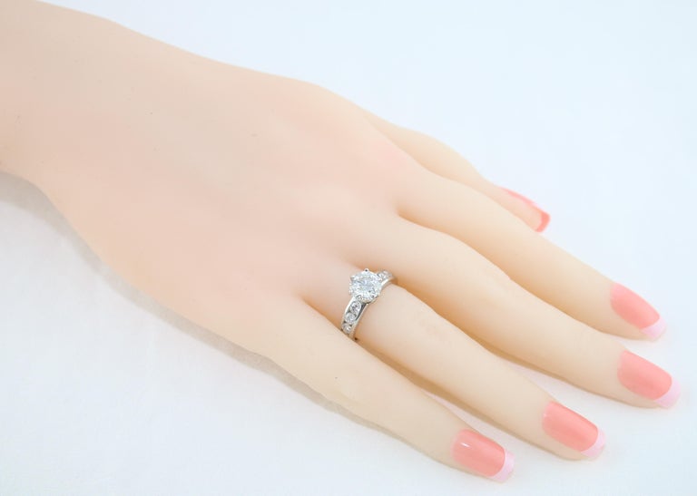 Tiffany & Co. 1.71 Carat F IF Diamond Platinum Ring For Sale 3