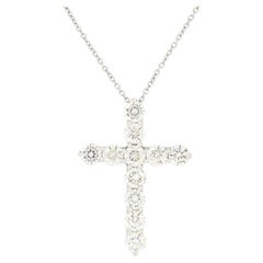 Tiffany & Co. 1.71ct Diamond Cross Pendant