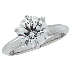 Tiffany & Co. 1.73 Carat Diamond and Platinum Engagement Ring