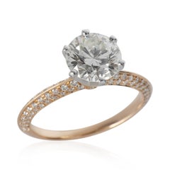 Tiffany & Co. 1.74 ct Round Brilliant Diamond Tiffany Setting Engagement Ring
