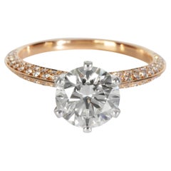 Tiffany & Co. 1.74 ct Round Brilliant Diamond Tiffany Setting Engagement Ring
