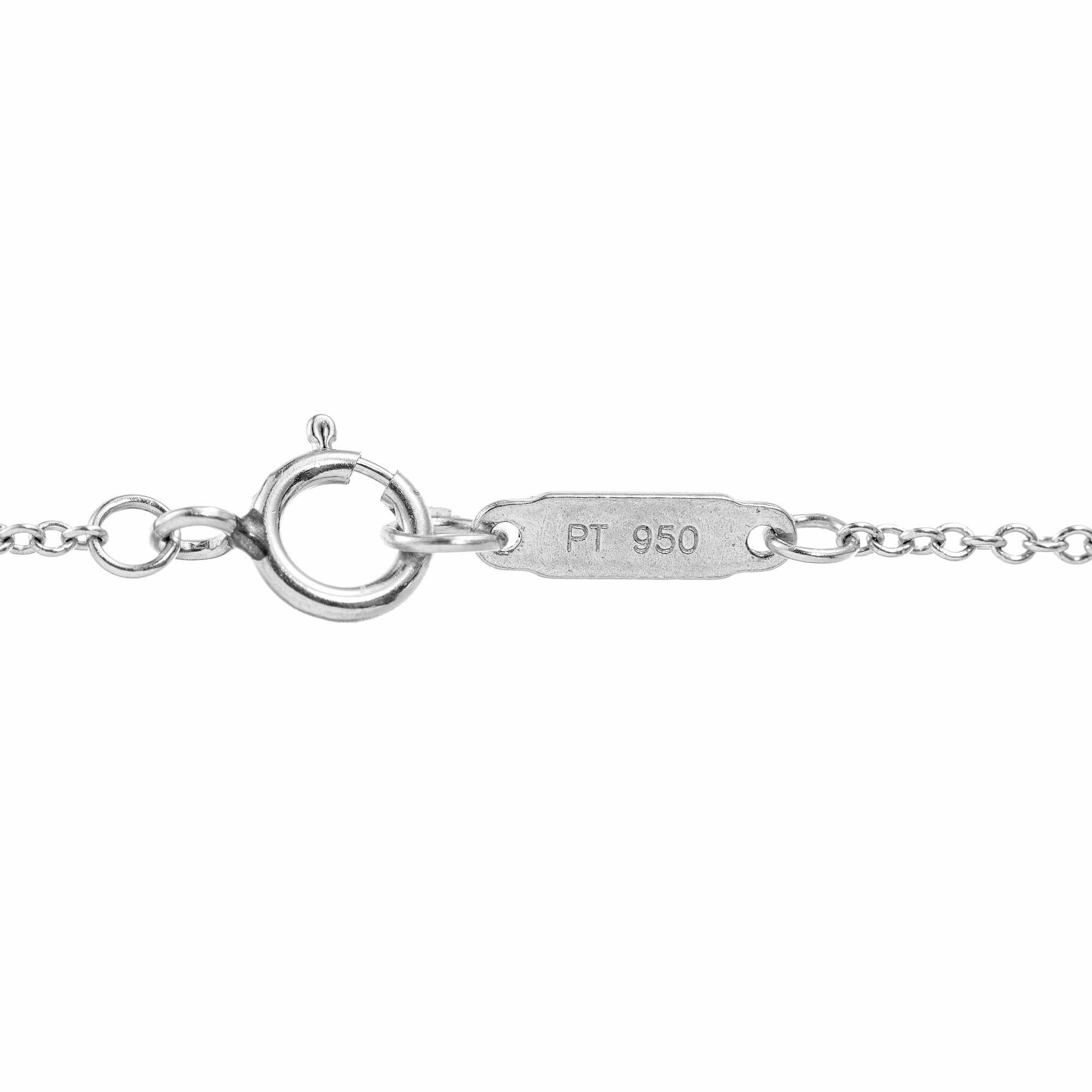 Tiffany & Co. Collana con ciondolo a forma di lucchetto in platino e oro rosa da 1,75 carati in vendita 2