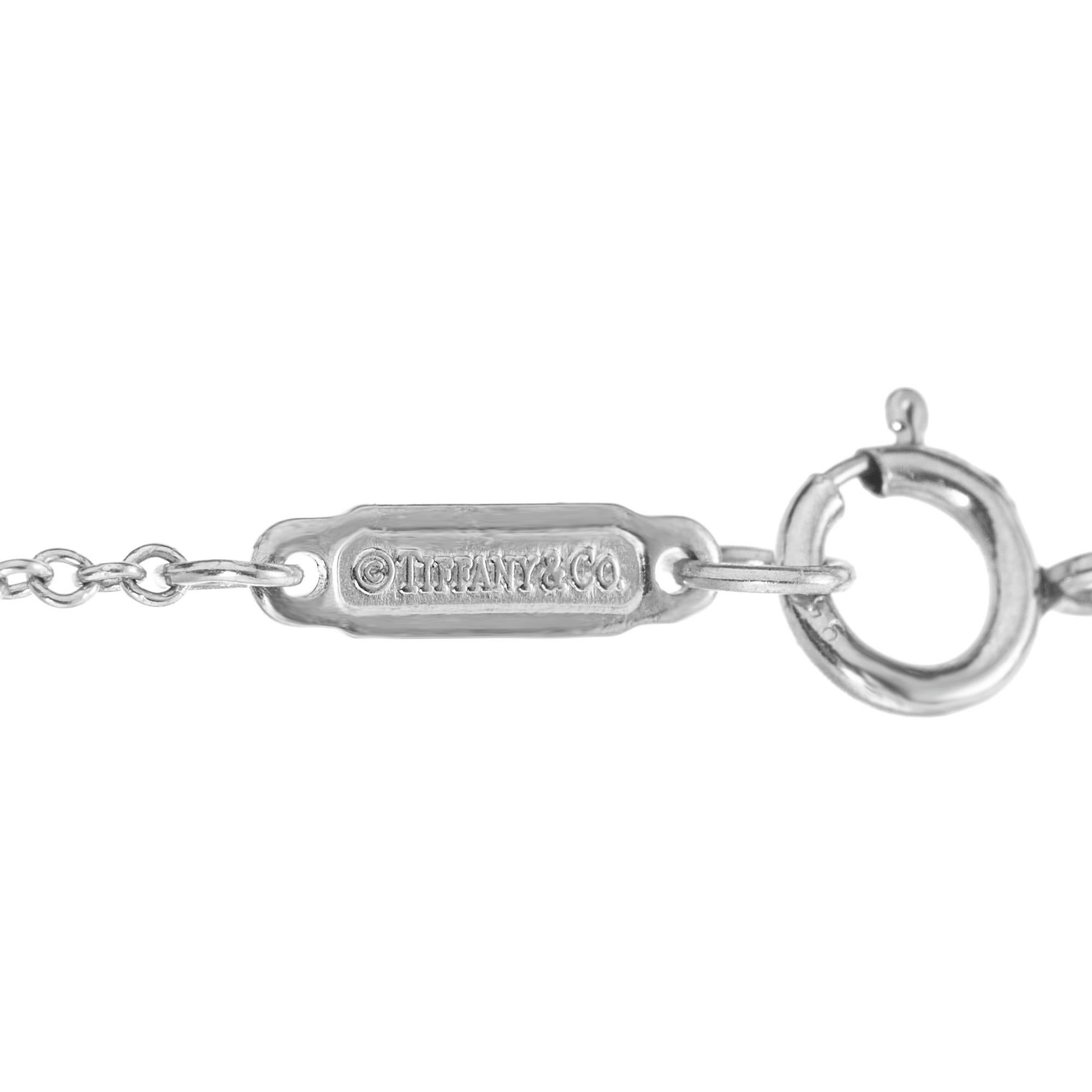 Tiffany & Co. Collana con ciondolo a forma di lucchetto in platino e oro rosa da 1,75 carati in vendita 3