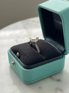 Tiffany & Co. 1.76 Carat E VVS1 Diamond Pavé Engagement Ring