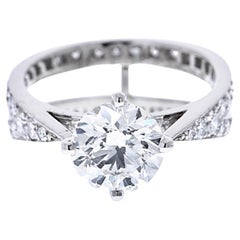 Verlobungsring von Tiffany & Co. mit 1,79 Karat rundem Diamant H/VVS1 GIA