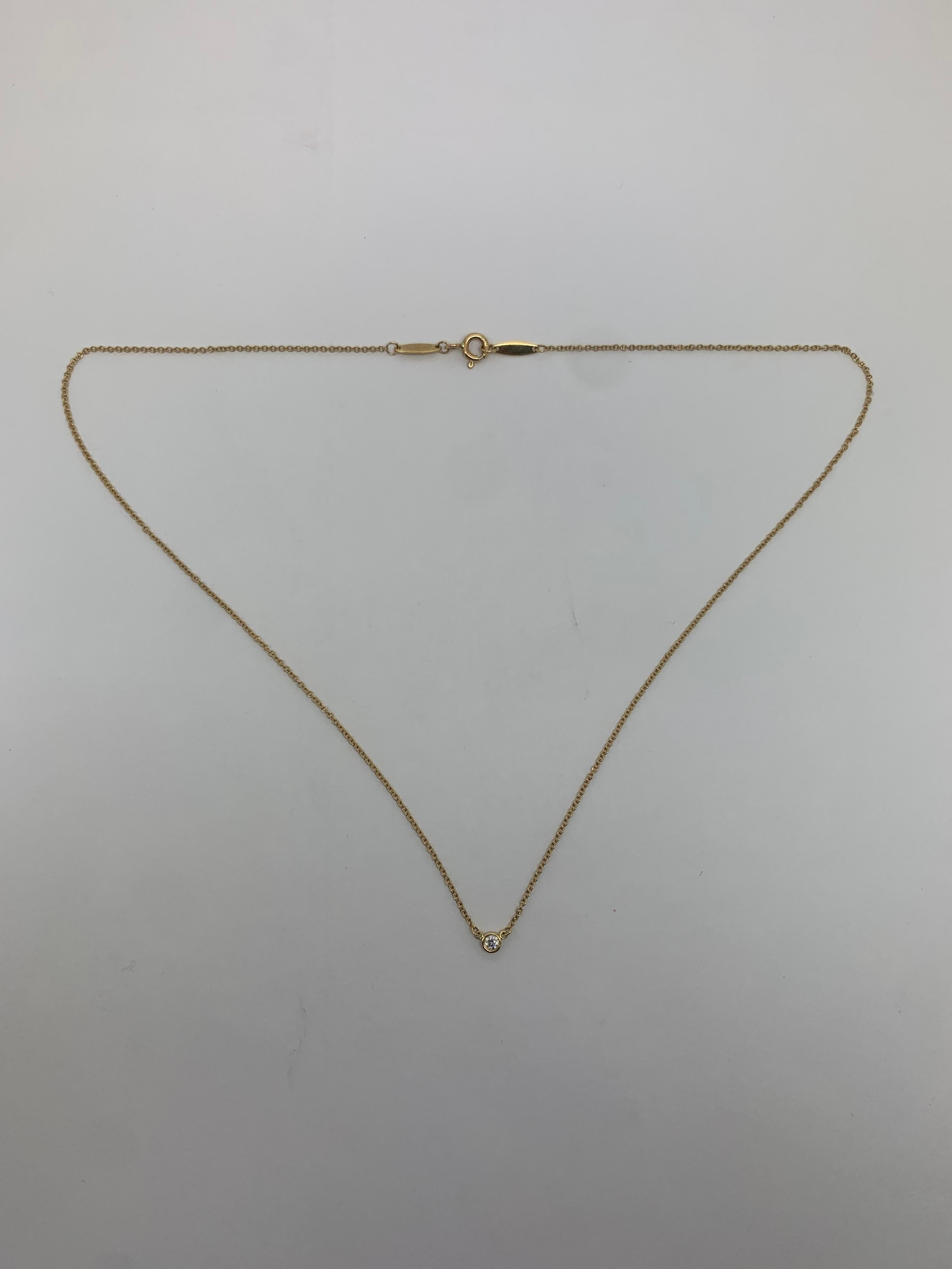tiffany bezel necklace