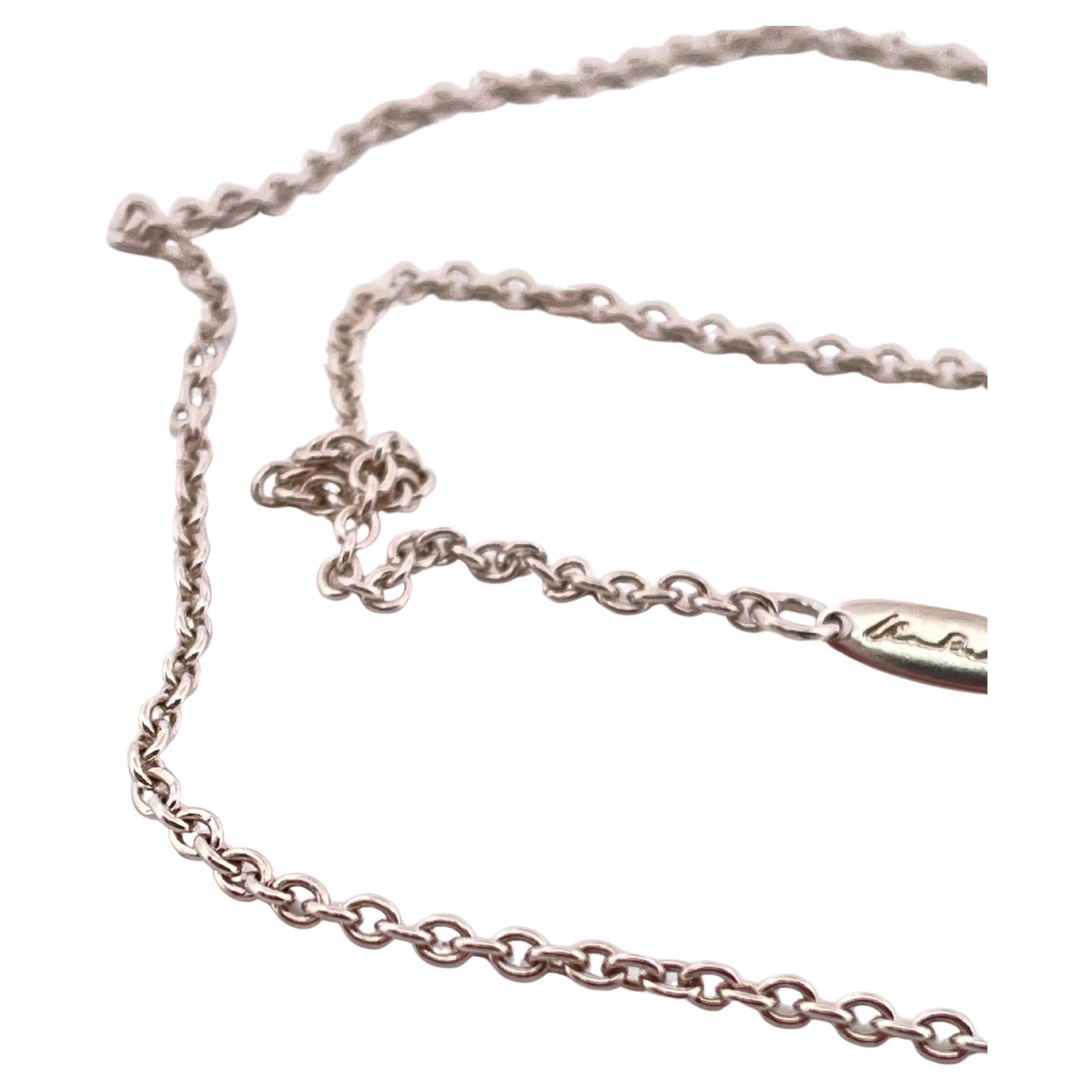 Women's or Men's Tiffany & Co. 18” 925 Sterling Silver necklace For Sale