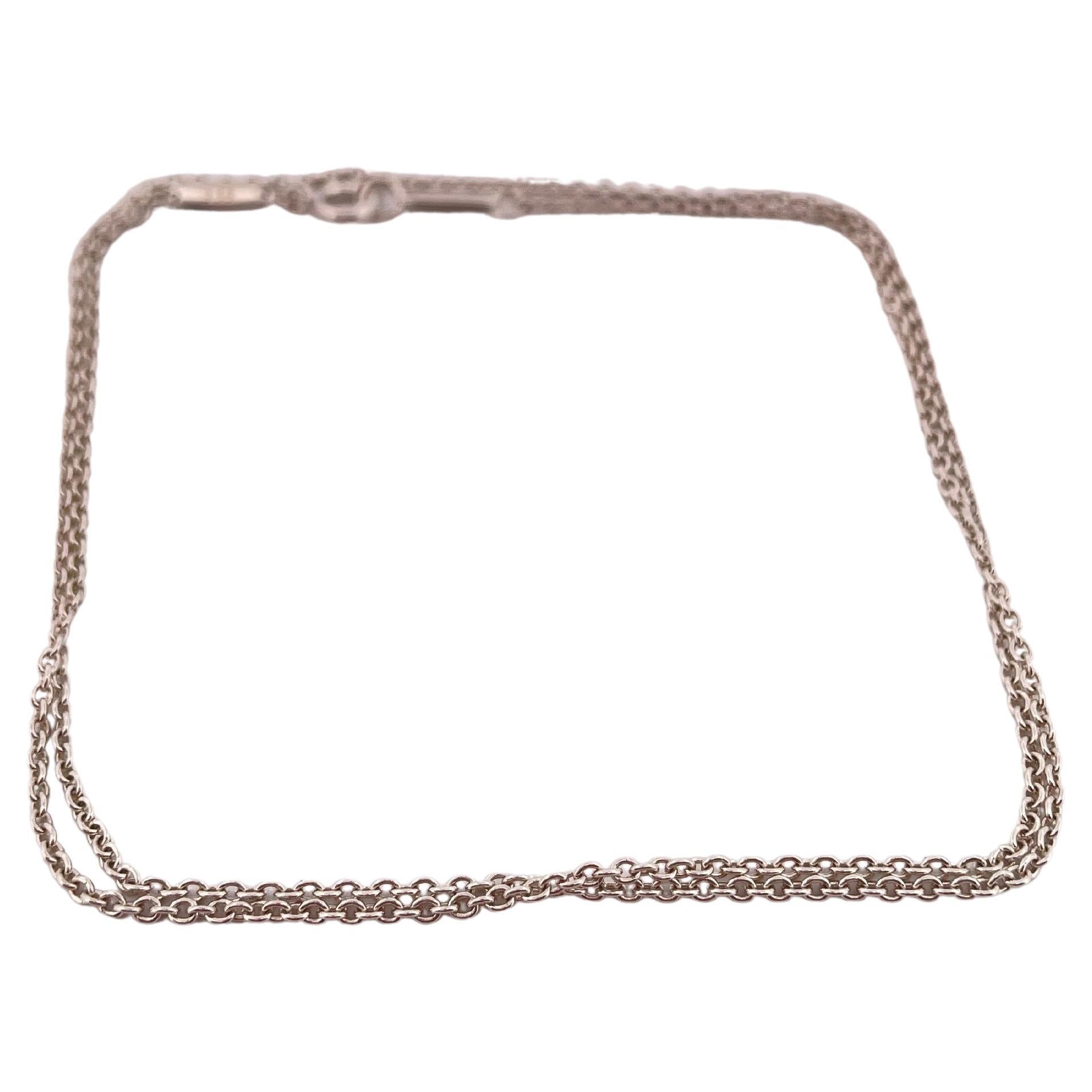 Tiffany & Co. 18” 925 Sterling Silver necklace For Sale