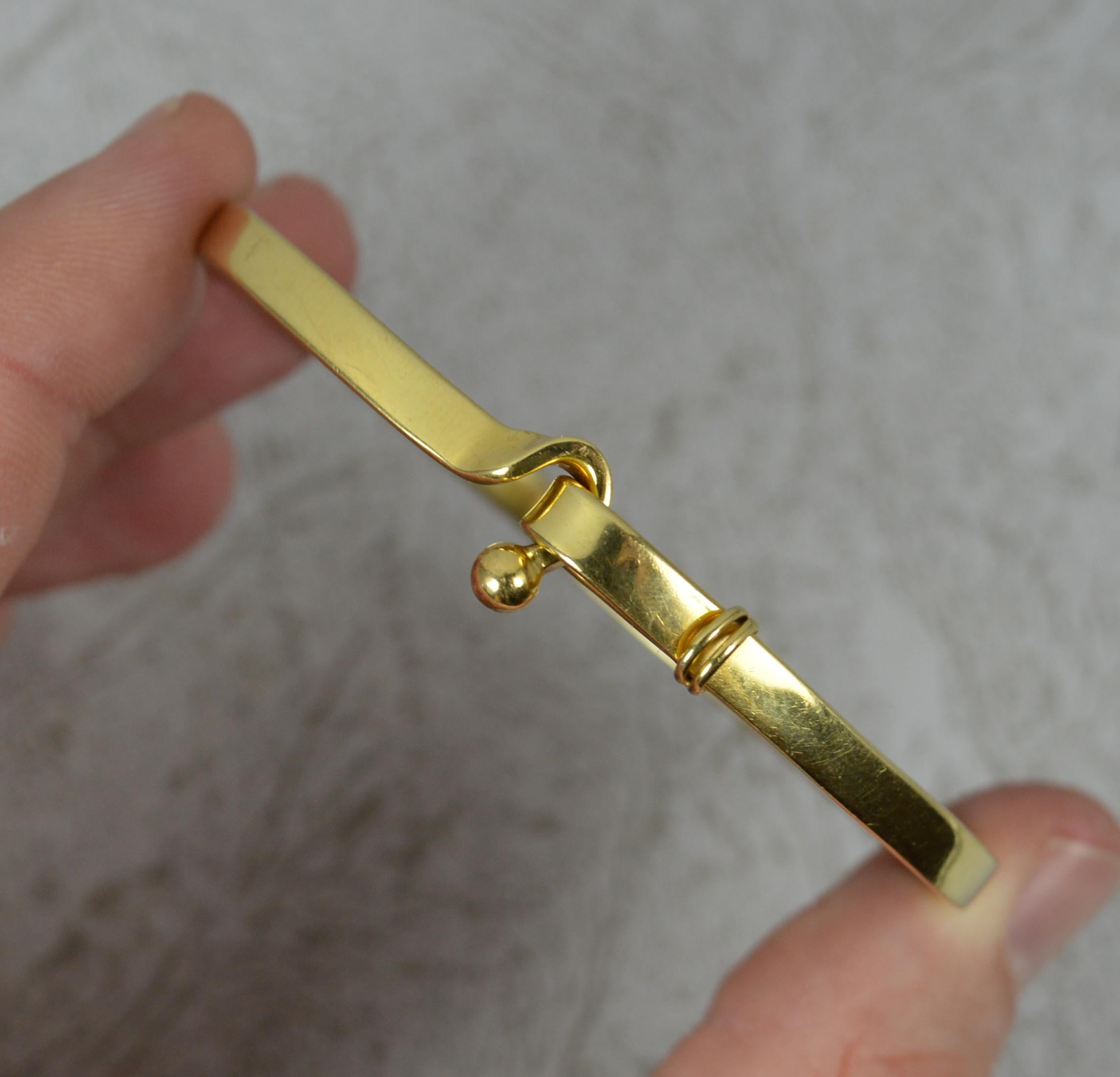 hook bangle gold