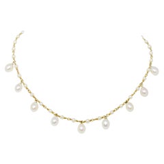 Tiffany & Co. 18 Carat Gold Pearl Necklace