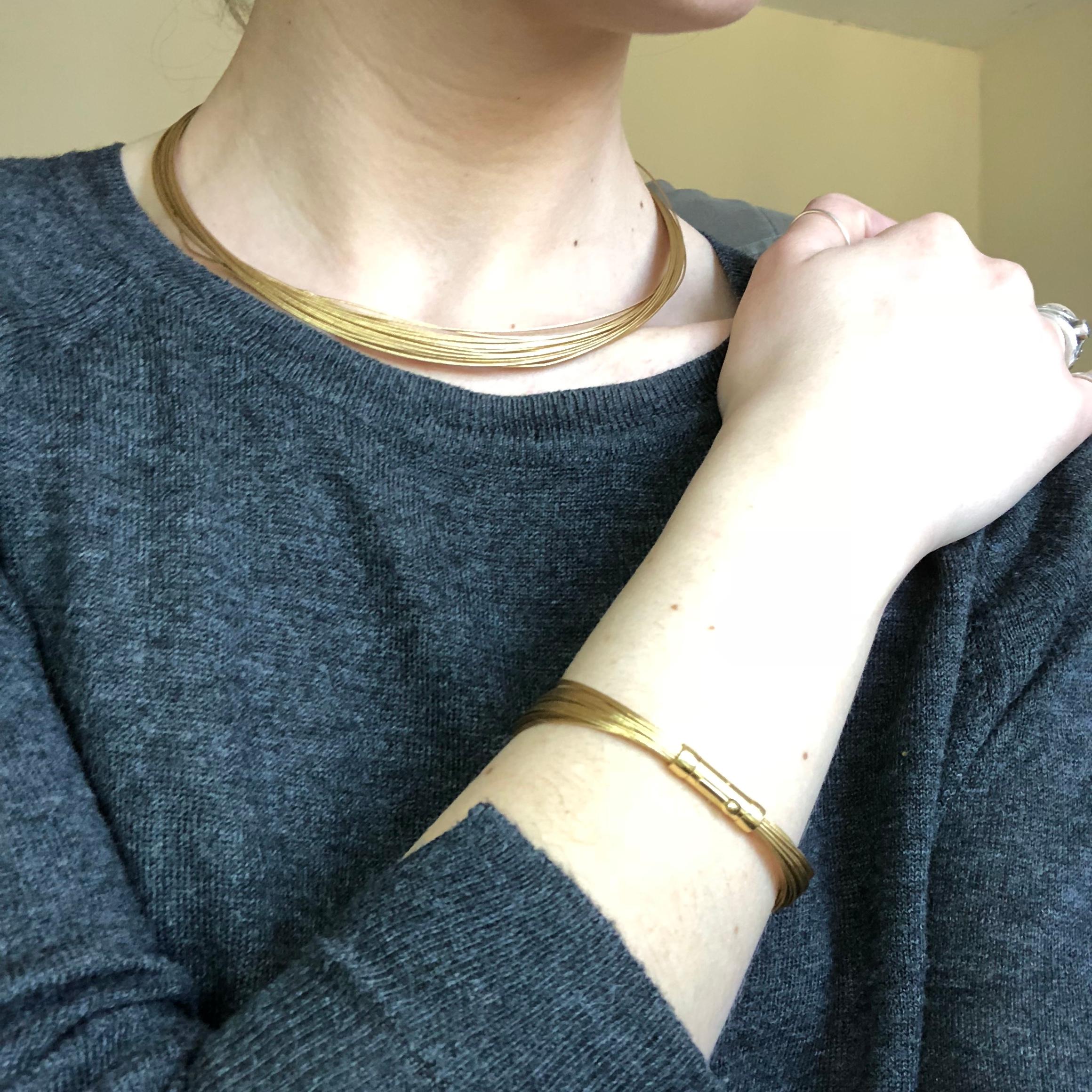 Tiffany & Co. 18 Carat Gold Wire Bracelet 3