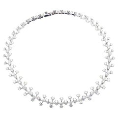 Tiffany & Co. Collier de diamants en platine 18 carats