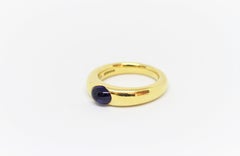 Tiffany & Co. 18 Carat Yellow Gold Cabochon Sapphire Ring