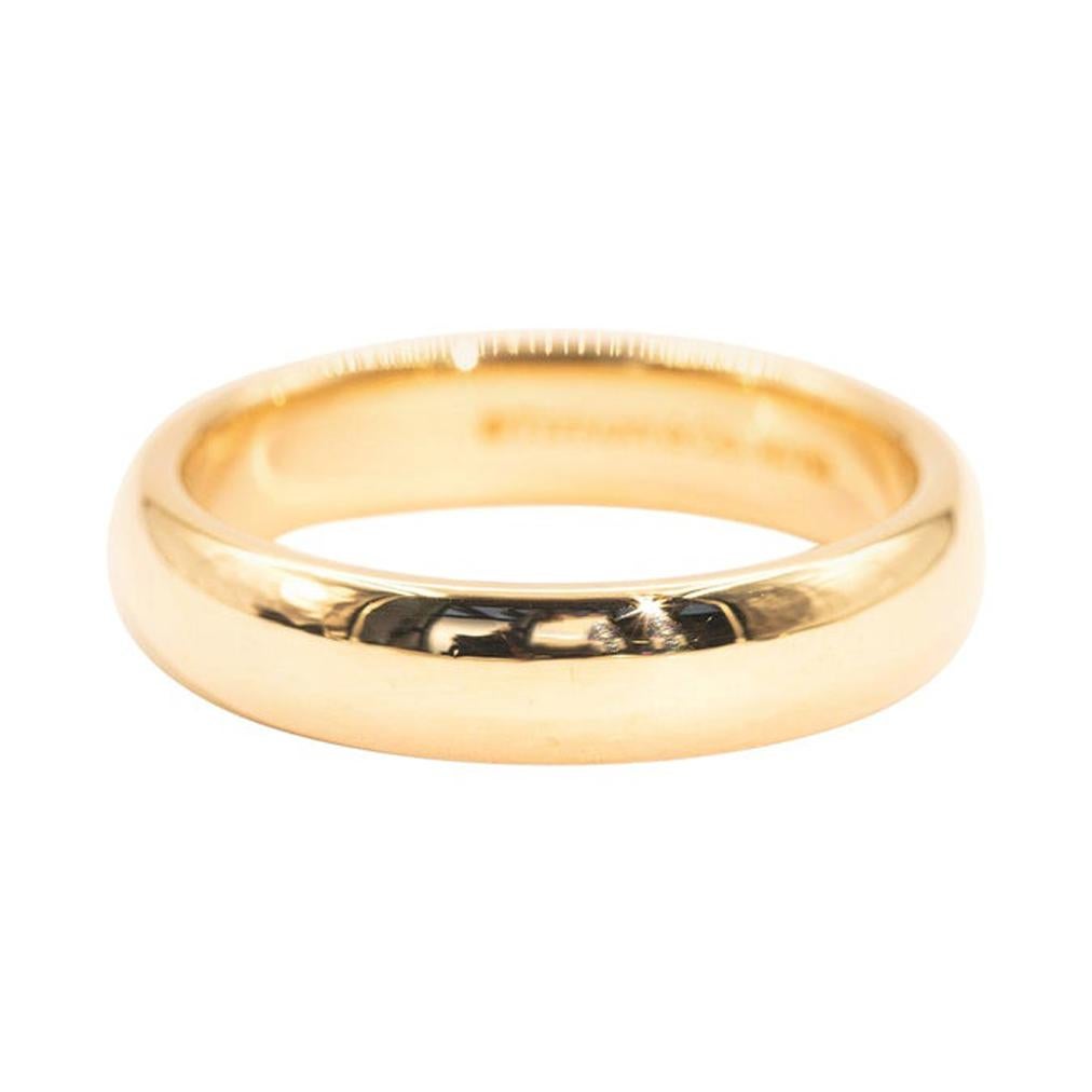 Tiffany & Co. 18 Carat Yellow Gold Tiffany Classic Wedding Band Ring
