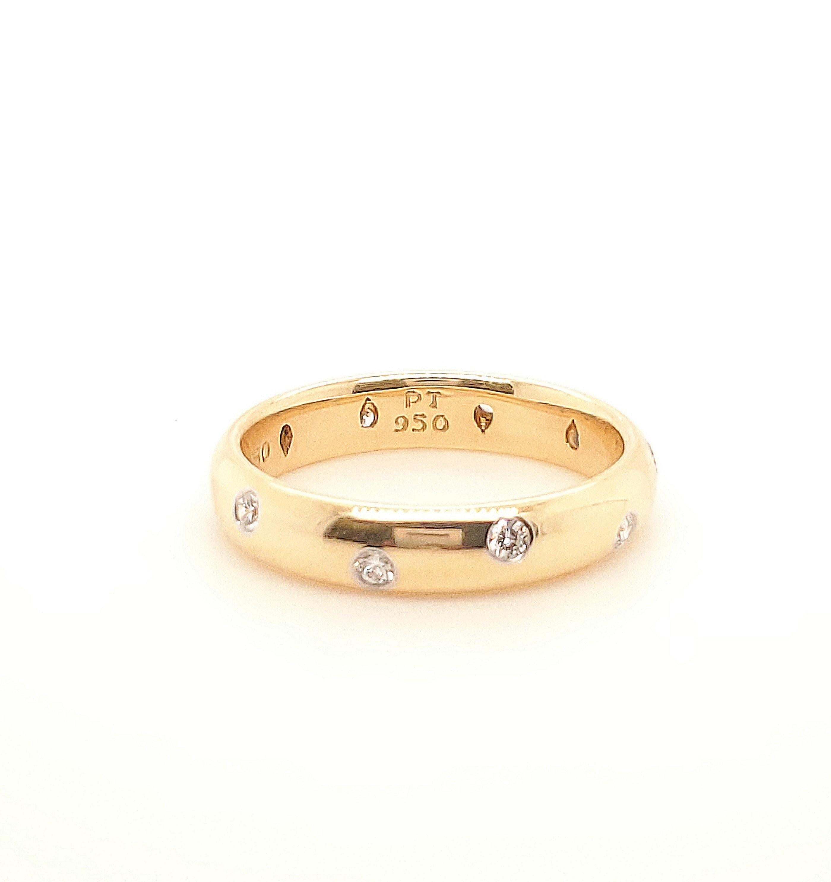 Women's Tiffany & Co. 18 Karat Diamond Etoile Band Ring