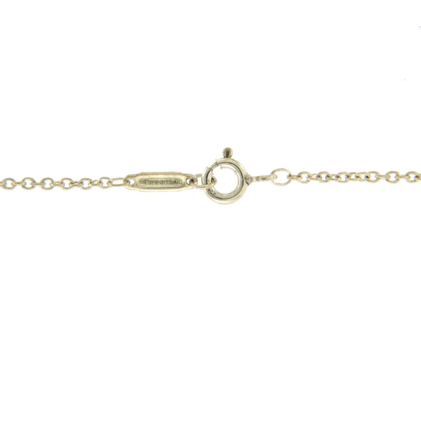 Women's Tiffany & Co. 18 Karat Gold Akoya Pearl 0.10 Carat Diamond Necklace