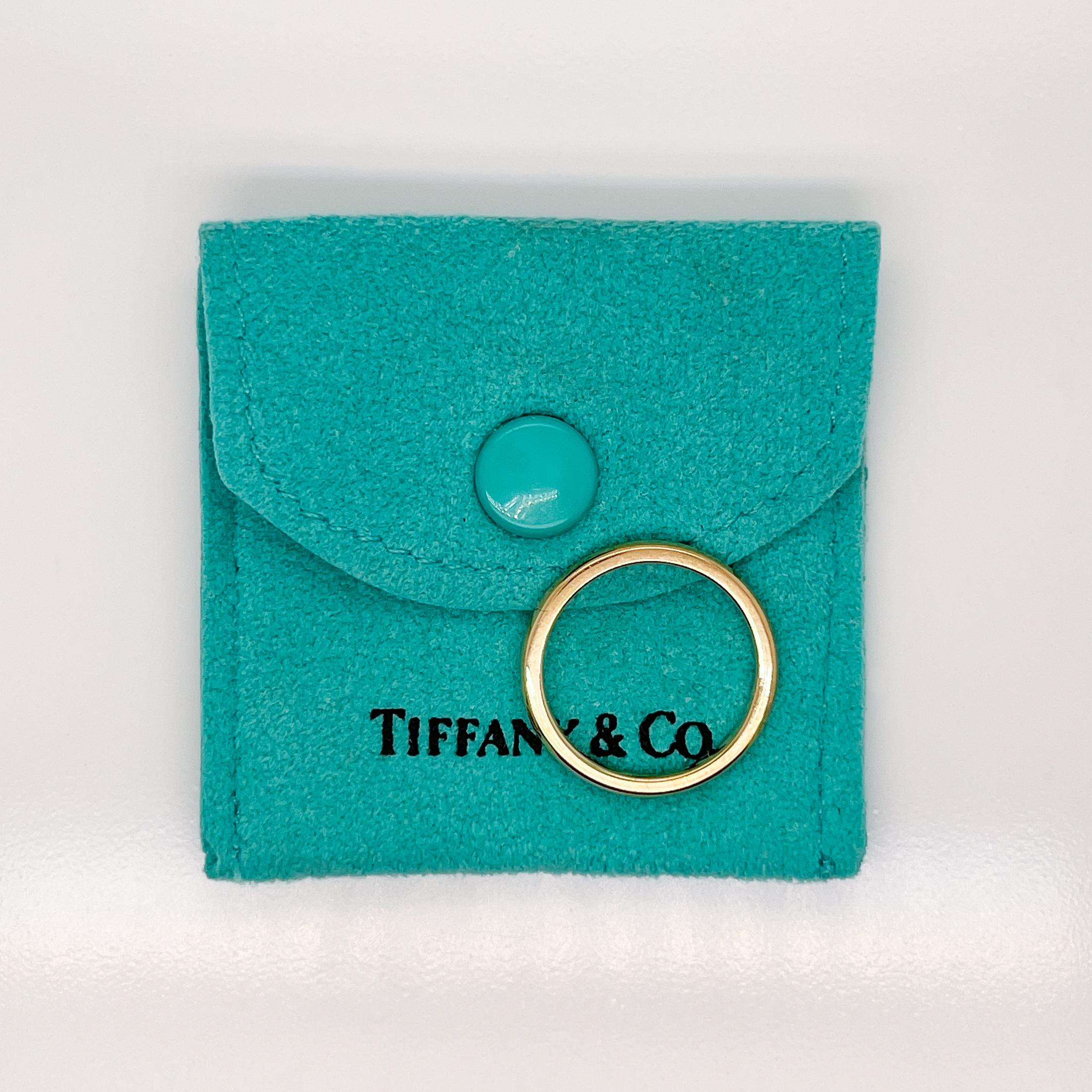 Tiffany & Co. 18 Karat Gold Bezet Band Ring, 18k VR In Good Condition In Philadelphia, PA