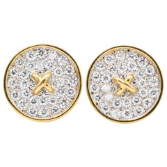 Vintage Tiffany & Co. 18 Karat Gold Button Earring
