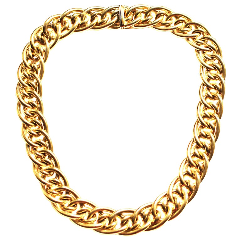 Tiffany and Co. 18 Karat Gold Choker Necklace at 1stDibs