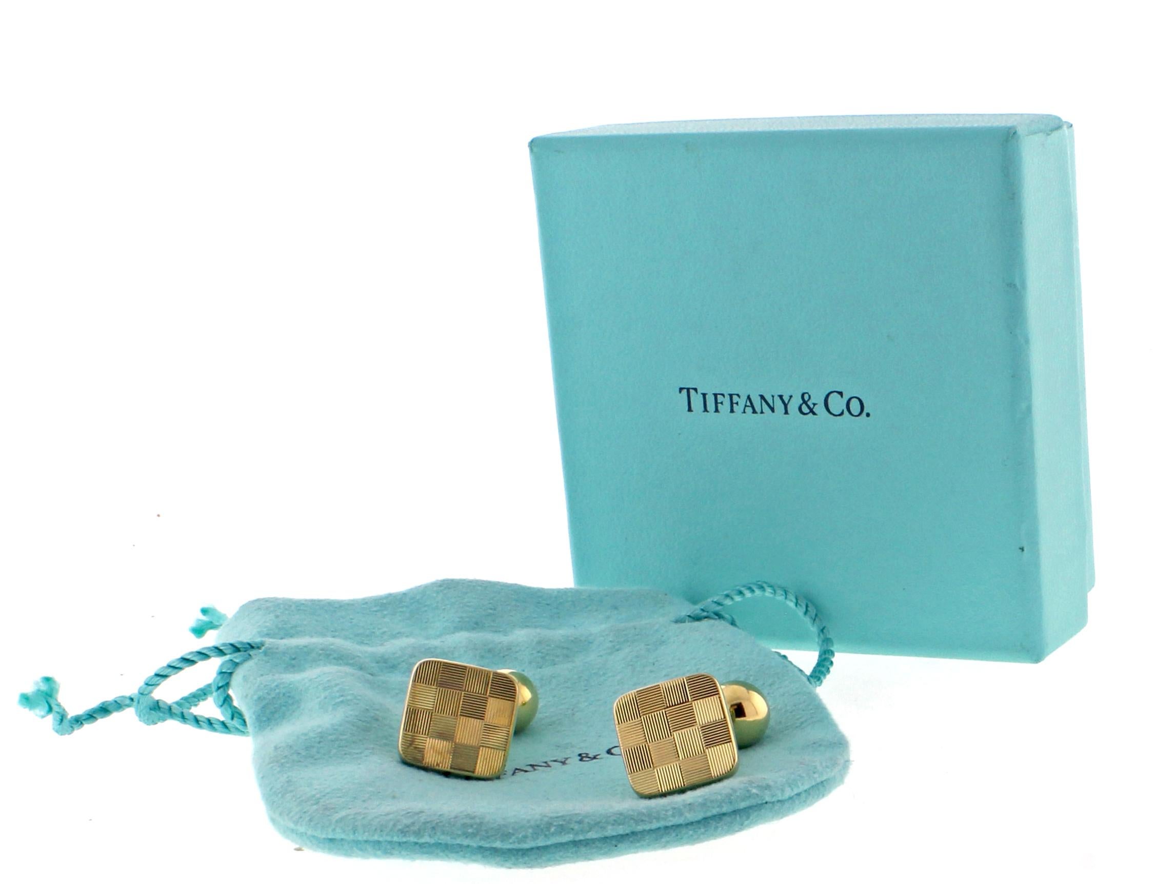 Tiffany & Co. 18 Karat Gold Cufflinks 1