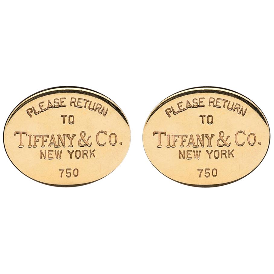 Tiffany & Co. 18 Karat Gold Cufflinks