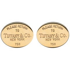 Tiffany & Co. 18 Karat Gold Cufflinks