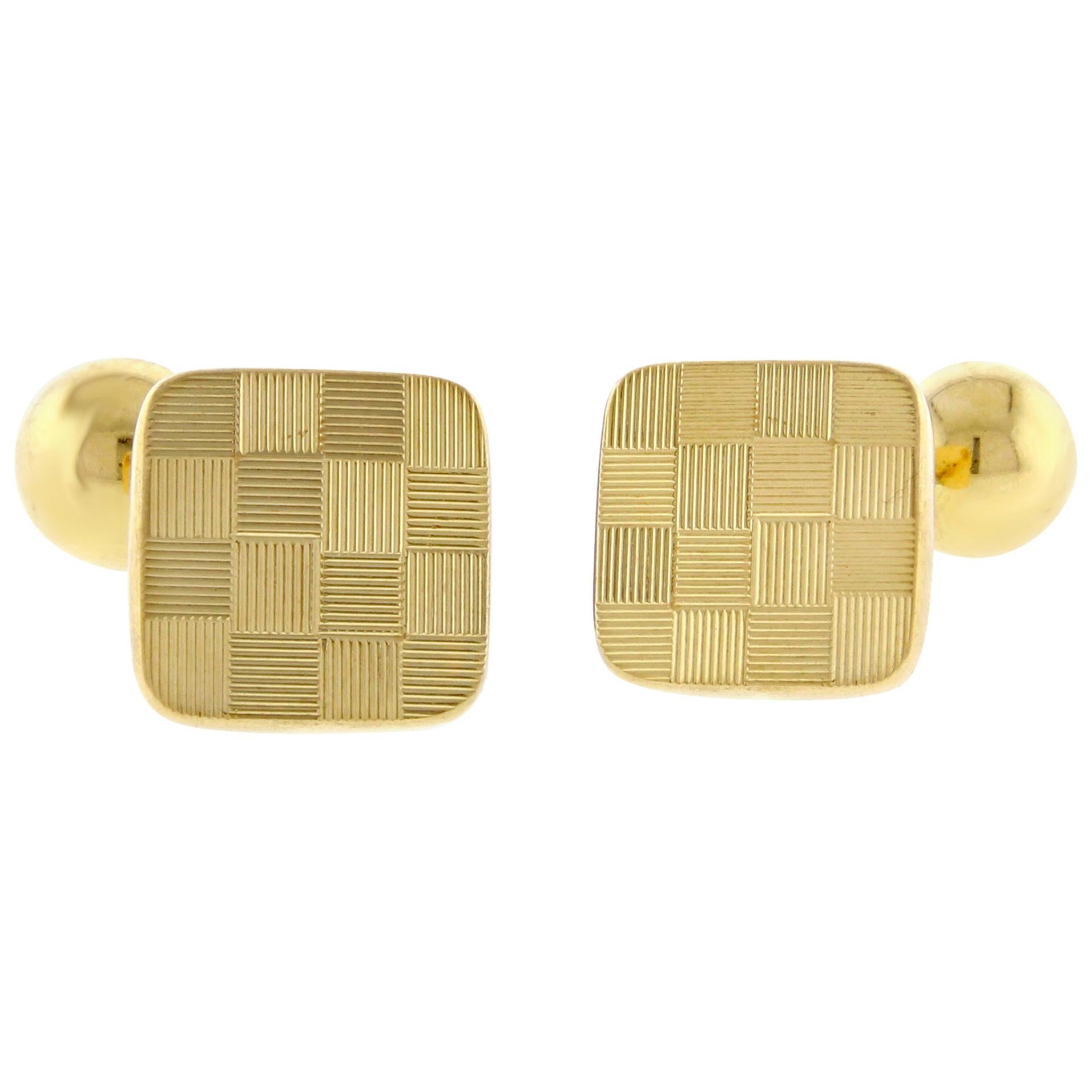 Tiffany & Co. 18 Karat Gold Cufflinks