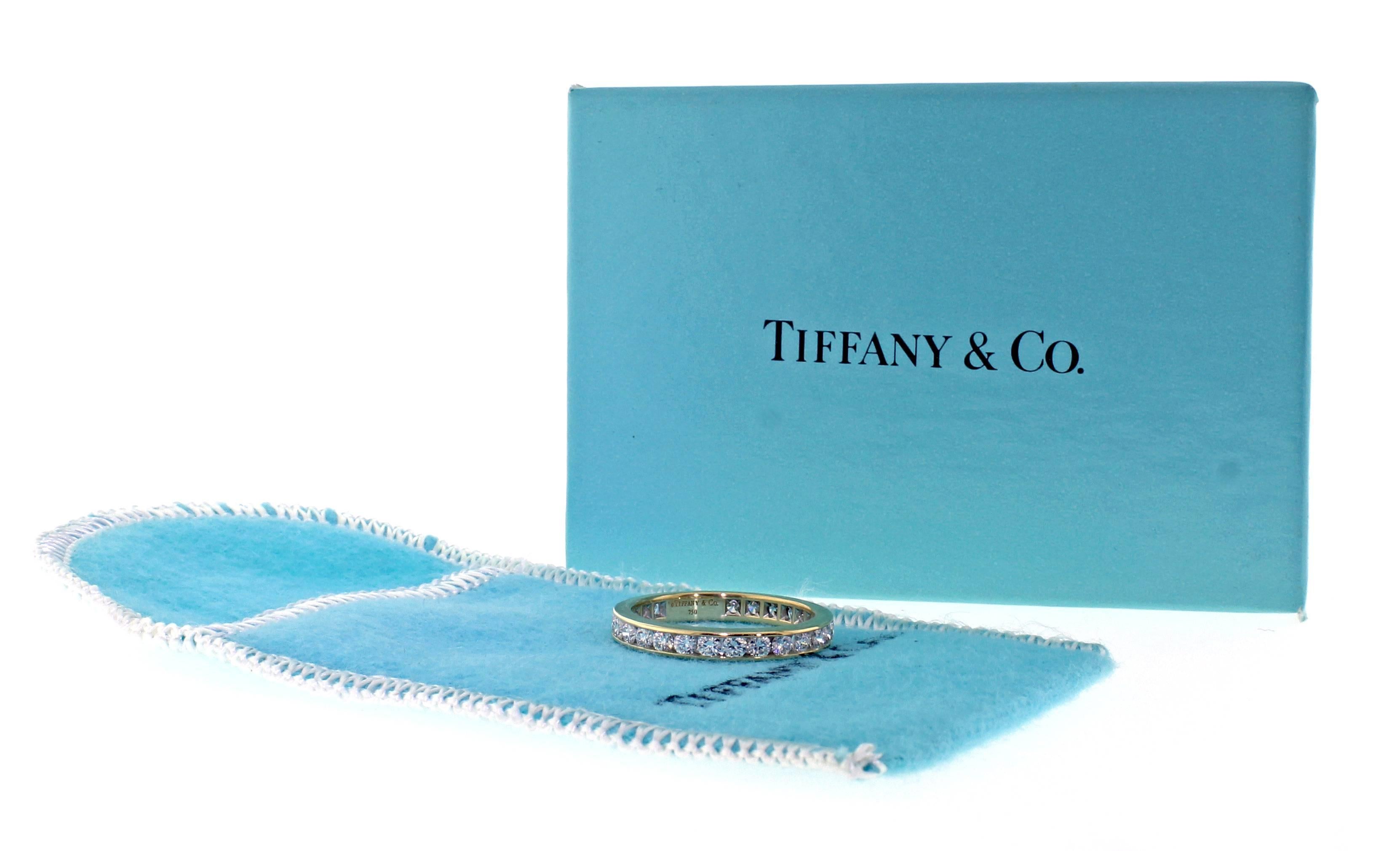Tiffany & Co. 18 Karat Gold Diamond Band-Ring 1