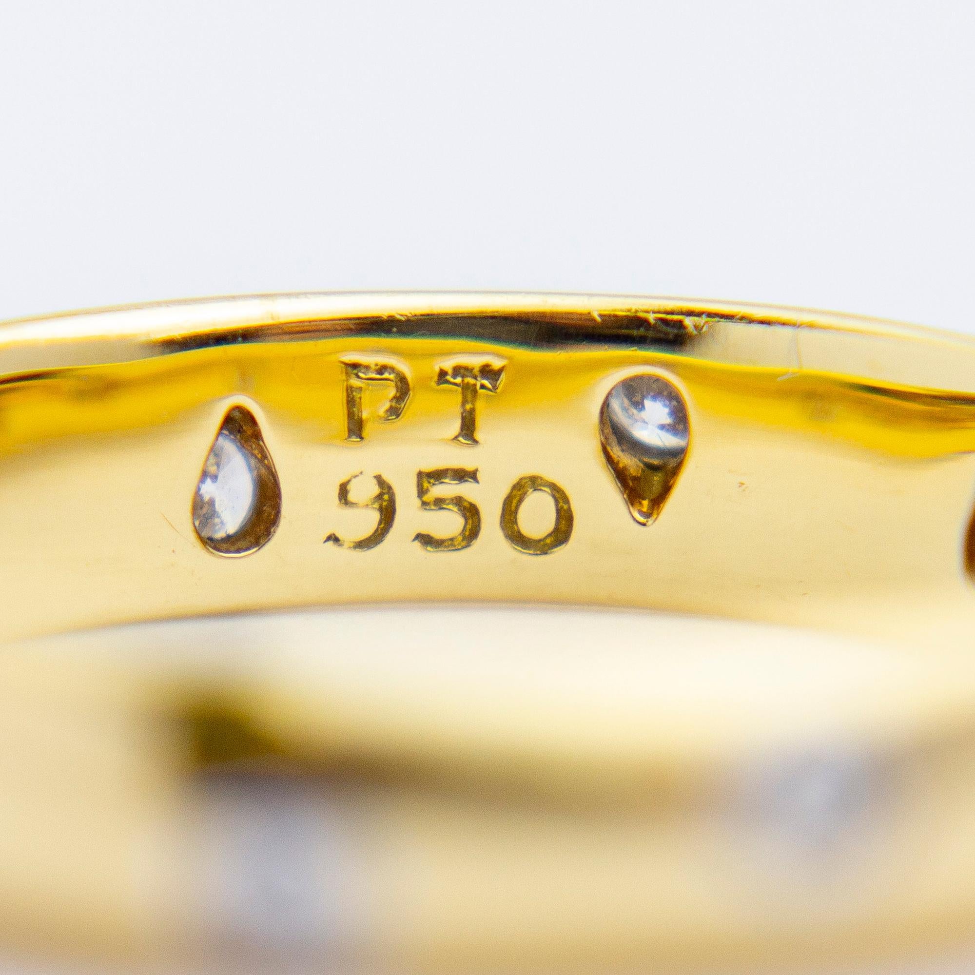 Tiffany & Co 18 Karat Gold & Diamond Etoile Ring 1