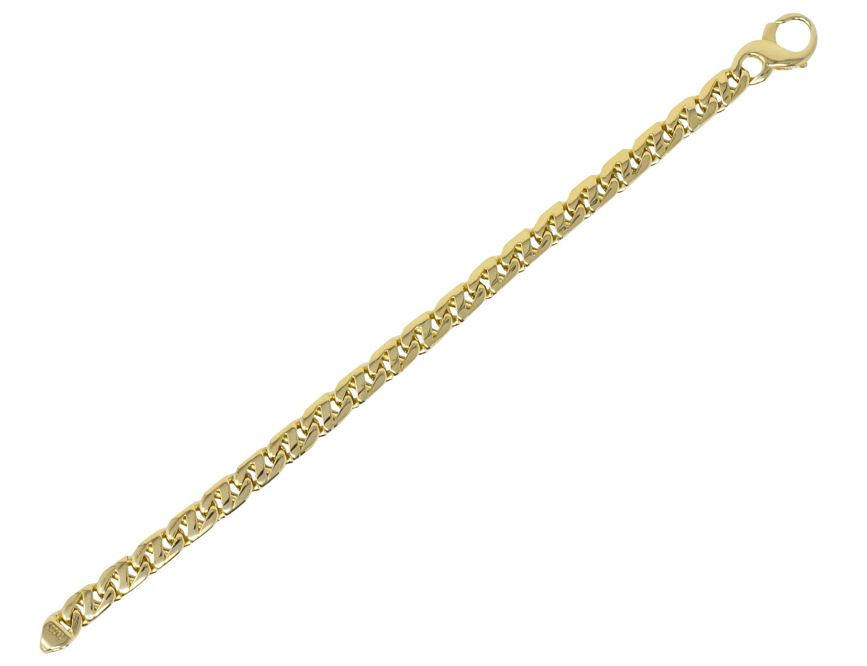 Tiffany & Co. 18 Karat Gold Italian Mariner Unisex Link Bracelet 1