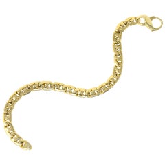 Tiffany & Co. 18 Karat Gold Italian Mariner Unisex Link Bracelet