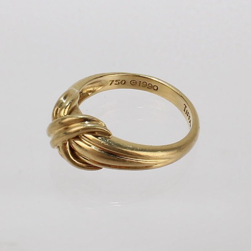 Tiffany & Co. 18 Karat Golding 'X' Ring  (Moderne) im Angebot