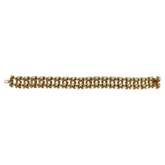 Tiffany & Co. 18 Karat Gold Signature X Collection Double Row Bracelet