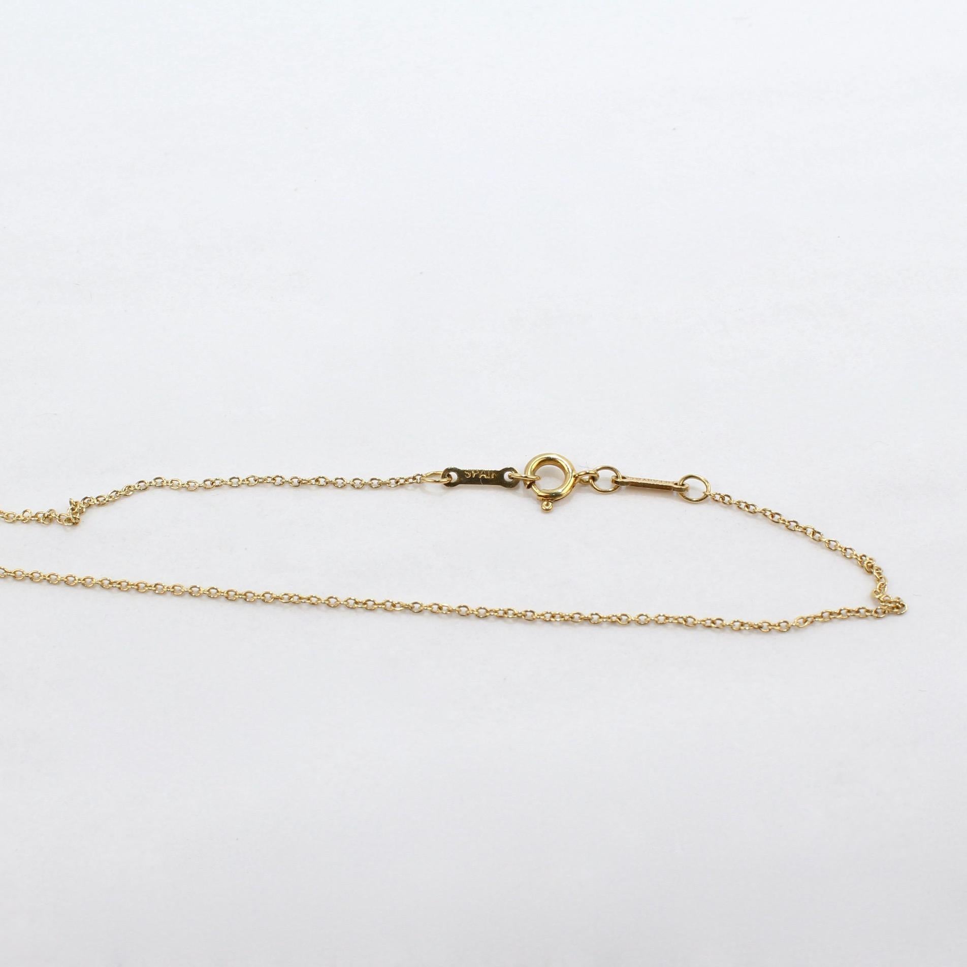 Tiffany & Co. 18 Karat Gold Starfish Necklace by Elsa Peretti 1