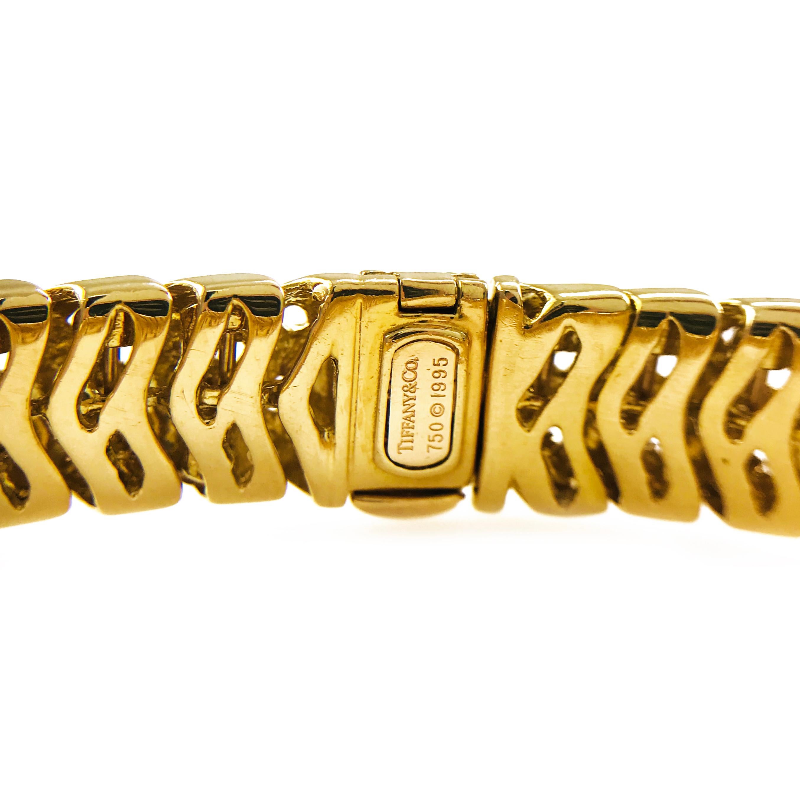 gold basket weave bracelet